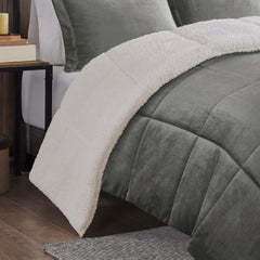 King Plush to Sherpa Down Alternative Comforter Set