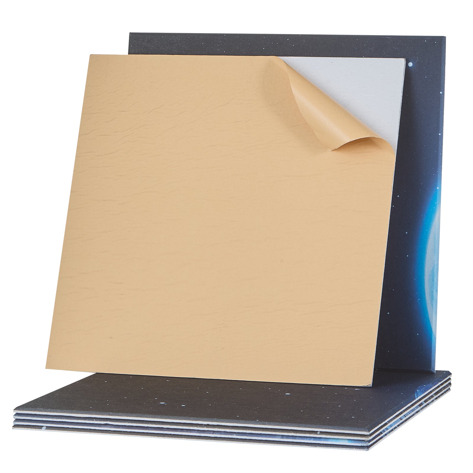 6 Pack Art Acoustic Panels 23.6 x 23.6 inch Self Adhesive for Home Earth