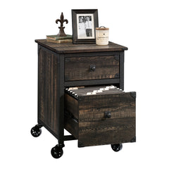 File Pedestal with Smooth-Glide Drawer, Dark Oak finish