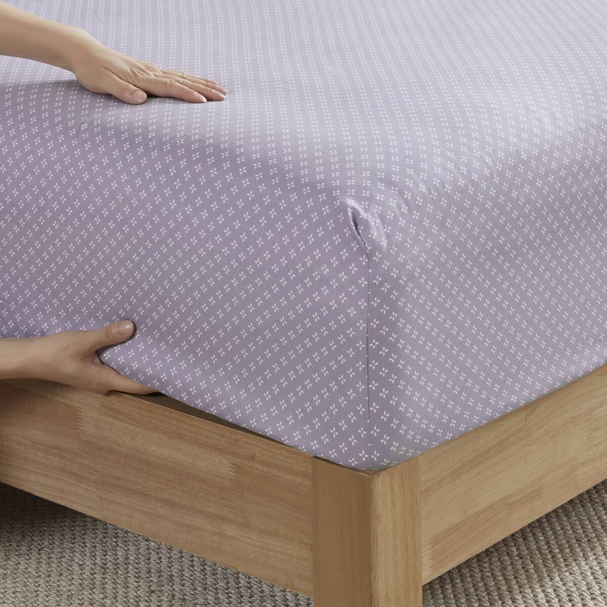 Floral Comforter Set with Bed Sheets Taupe Queen