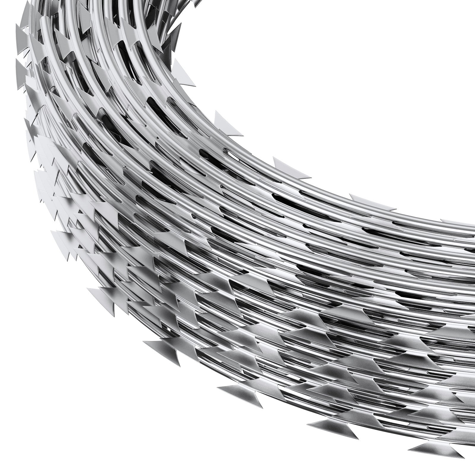 Razor Wires, 246 ft Razor Barbed Wire, 5 Rolls Razor Wire Fencing Razor Fence, Razor Ribbon Barbed Wire Galvanized Razor Wire Fence, Rolls Razor for Garden