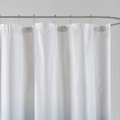 Ombre Printed Seersucker Shower Curtain Blue 72x72"