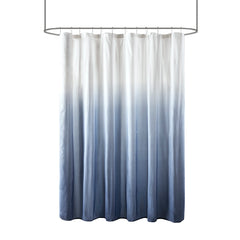 Ombre Printed Seersucker Shower Curtain Blue 72x72"