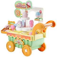 Ice Cream Cart for Kids Pretend Play Ice Cream Shop for Kids Aged 3+