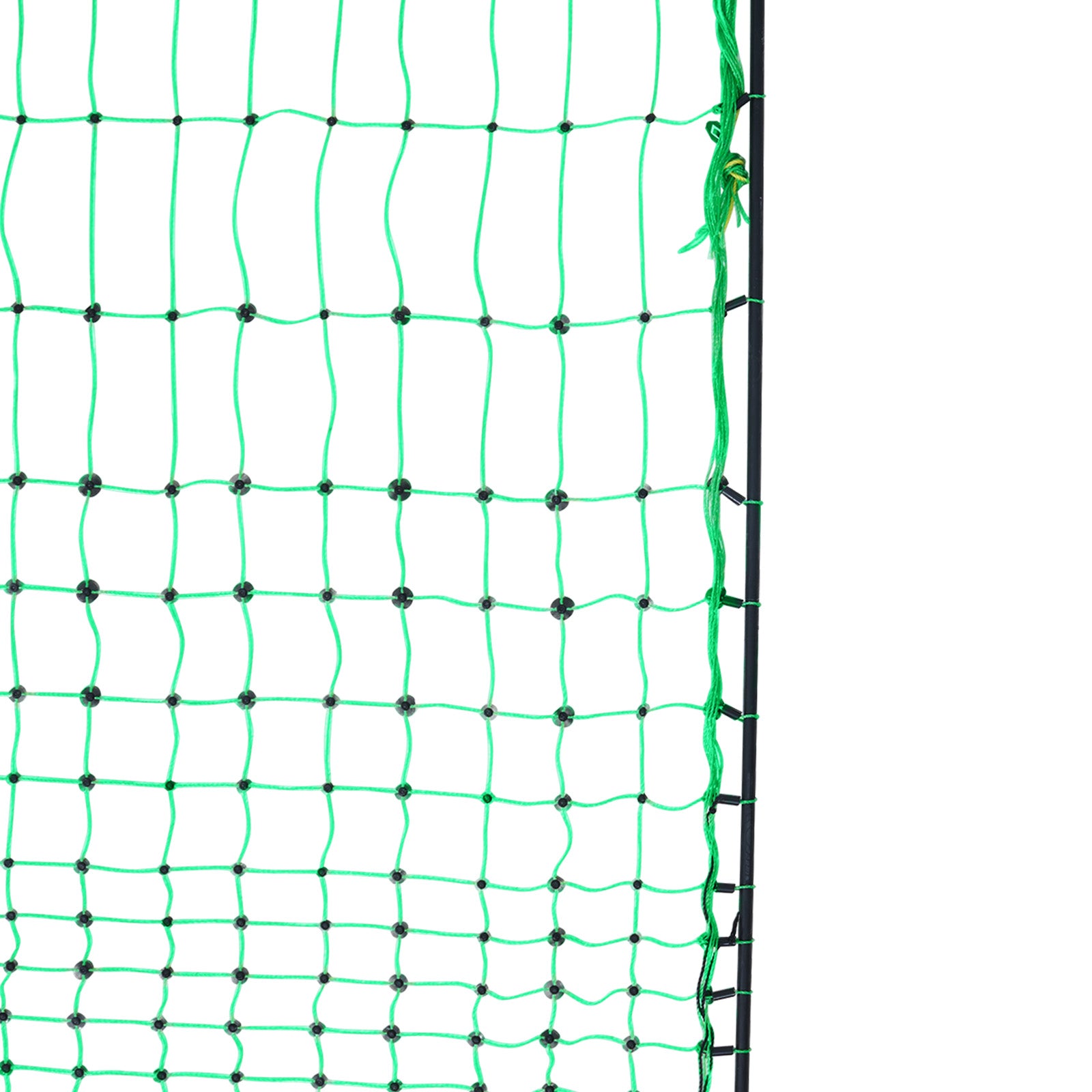 Electric Fence Netting, 48" H x 168' L, PE Net Fencing Kit with Posts & Double-Spiked Stakes, Utility Portable Mesh for Chickens, Ducks, Geese, Rabbits, Used in Backyards, Farms, and Ranches