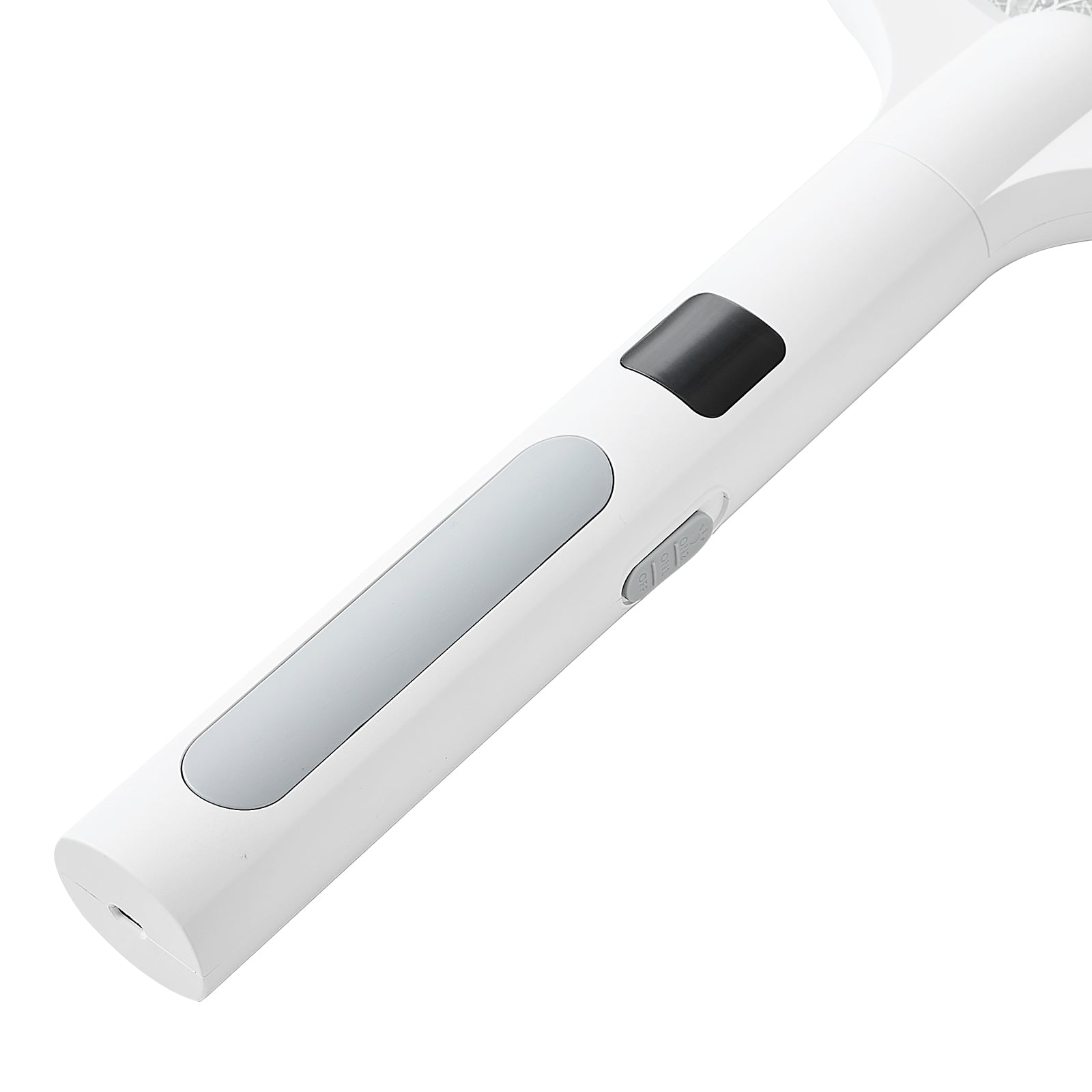Electric Fly Swatter 3 Layers Mesh & Screen Display 1500mAh Battery White