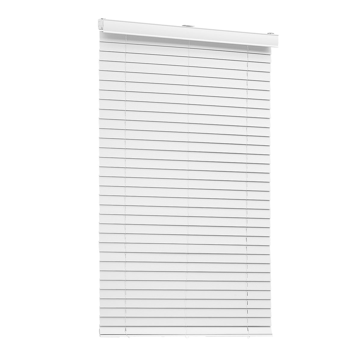 Faux Wood Blinds 2" Slat 34.5" W x 60" H Cordless Window Blinds and Shades White