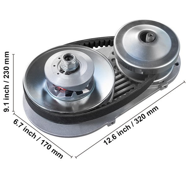 2000 RPM Drive Clutch Durable Clutch with 2-8 HP Engine & Rubber Belt