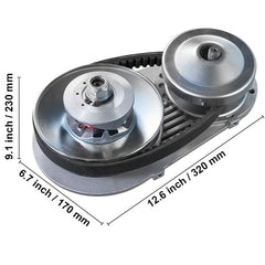 2000 RPM Drive Clutch Durable Clutch with 2-8 HP Engine & Rubber Belt
