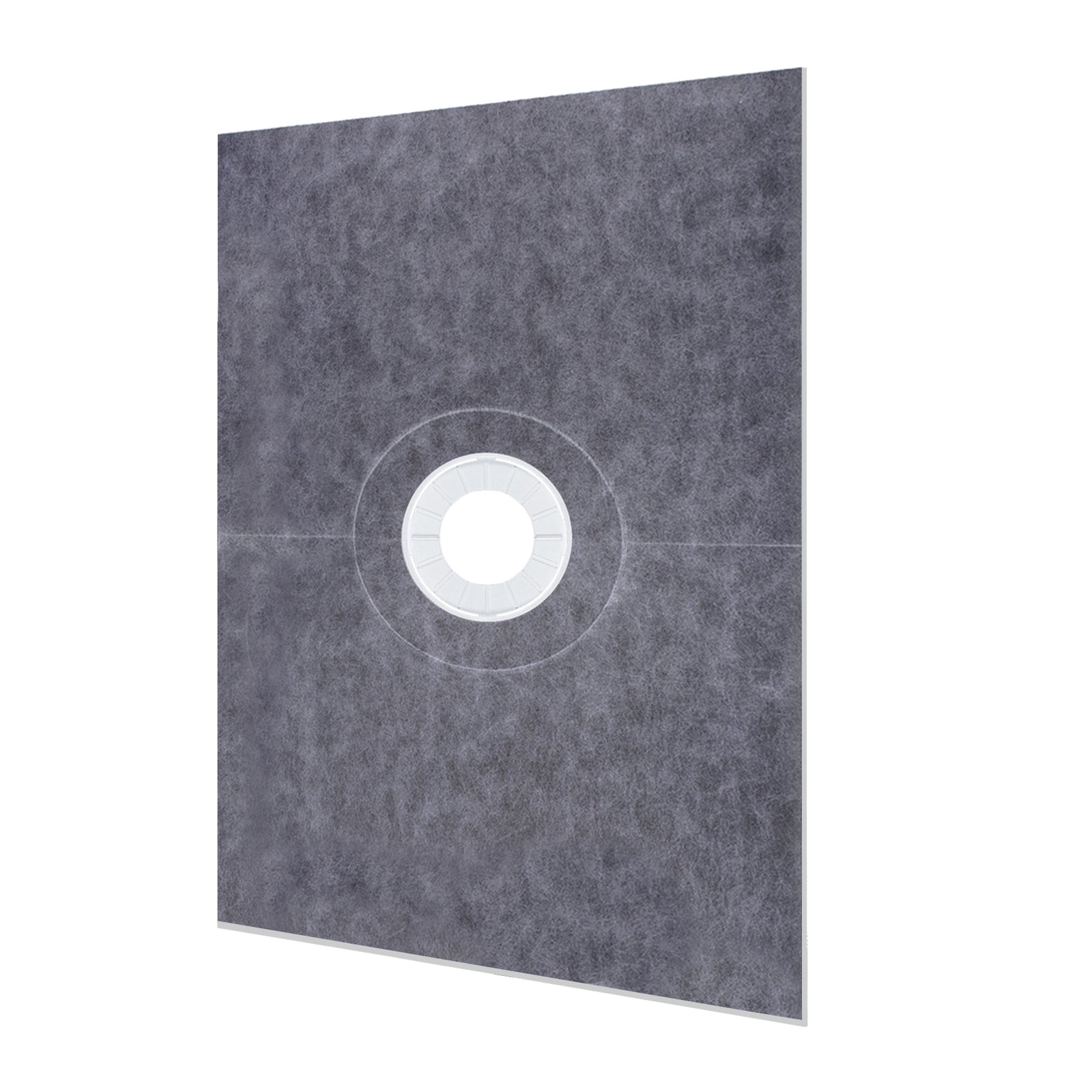 Shower Curb Kit, 38"x60" Watertight Shower Curb Overlay with 4" PVC Central Bonding Flange, 4" Stainless Steel Grate, 2 Cuttable Shower Curb and Trowel, Shower Pan Slope Sticks Fit for Bathroom
