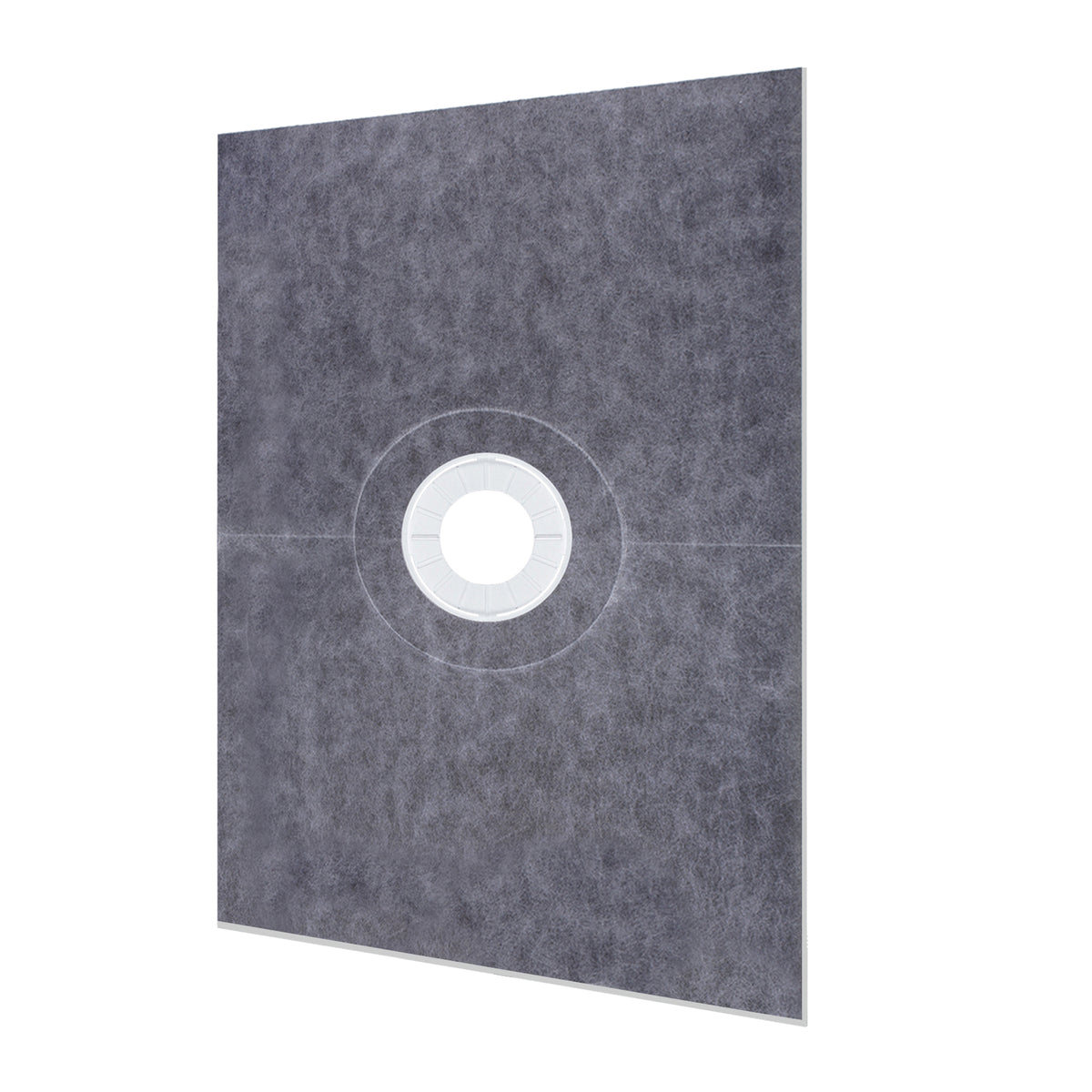 Shower Curb Kit, 38"x60" Watertight Shower Curb Overlay with 4" PVC Central Bonding Flange, 4" Stainless Steel Grate, 2 Cuttable Shower Curb and Trowel, Shower Pan Slope Sticks Fit for Bathroom