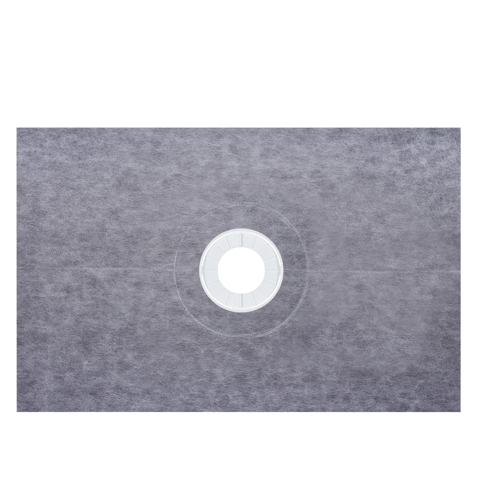 Shower Curb Kit, 38"x60" Watertight Shower Curb Overlay with 4" PVC Central Bonding Flange, 4" Stainless Steel Grate, 2 Cuttable Shower Curb and Trowel, Shower Pan Slope Sticks Fit for Bathroom