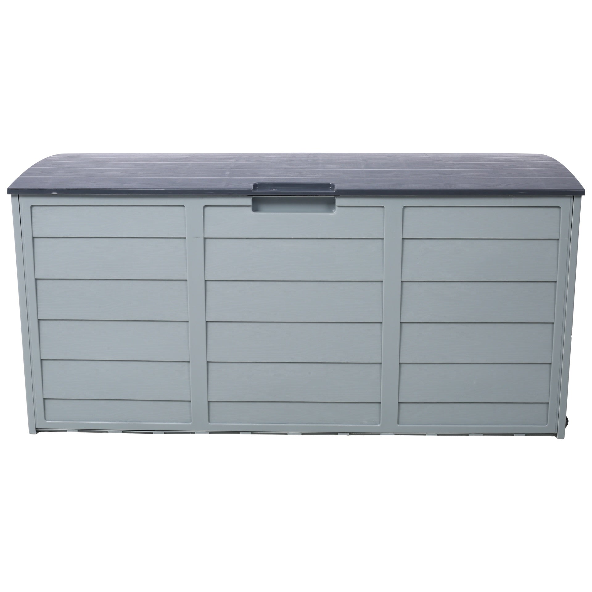 All Weather UV Pool Deck Box Storage Shed Bin Backyard Patio Outdoor w/ Wheel,75 Gallon Resin Deck Box-Organization and Storage for Patio Furniture Outdoor Cushions,Garden Tools and Pool Toys