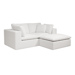 78.8*68.9"Modular sectional sofa seat,Upholstered compressed couch for living room,Bedroom,Apartment,No assembly required,3PC free combination,Plush corduroy fabric,WHITE