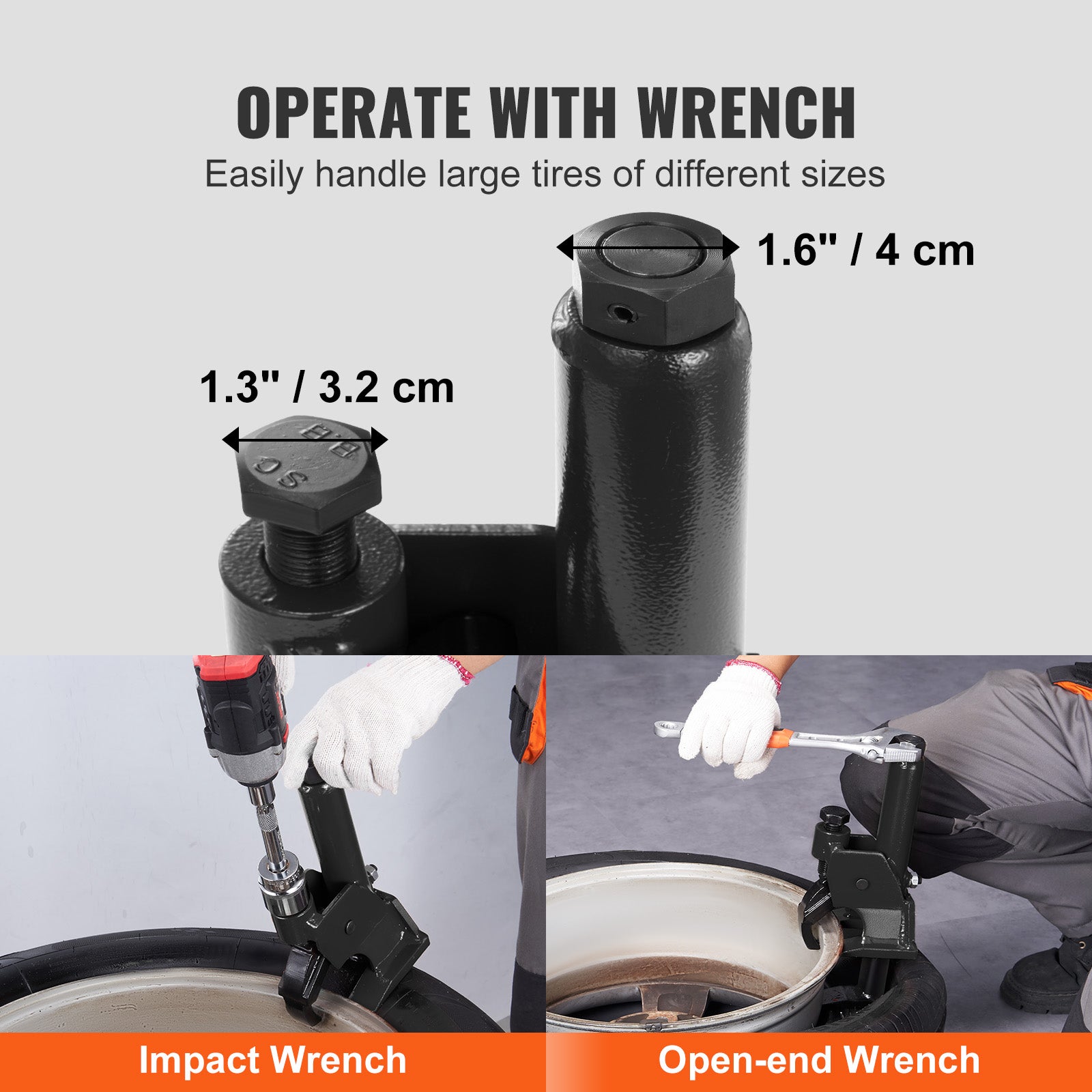 Manual Tire Bead Breaker, 38"-42" Tires Changer Tool, Heavy-duty Bead Breaking, Easy-Operated Tire Repair Tool for ATVs/UTVs, Tractors, Trucks, Cars, Heavy Duty Tires