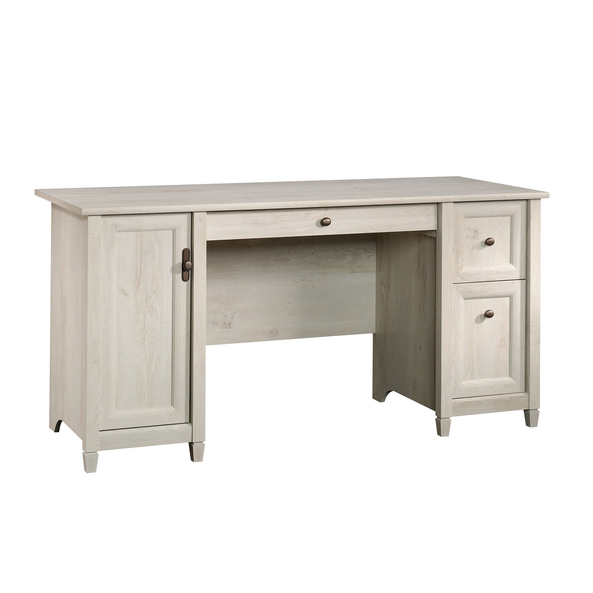 Coastal Computer Desk with Slide-Out Keyboard Tray, Gray finish