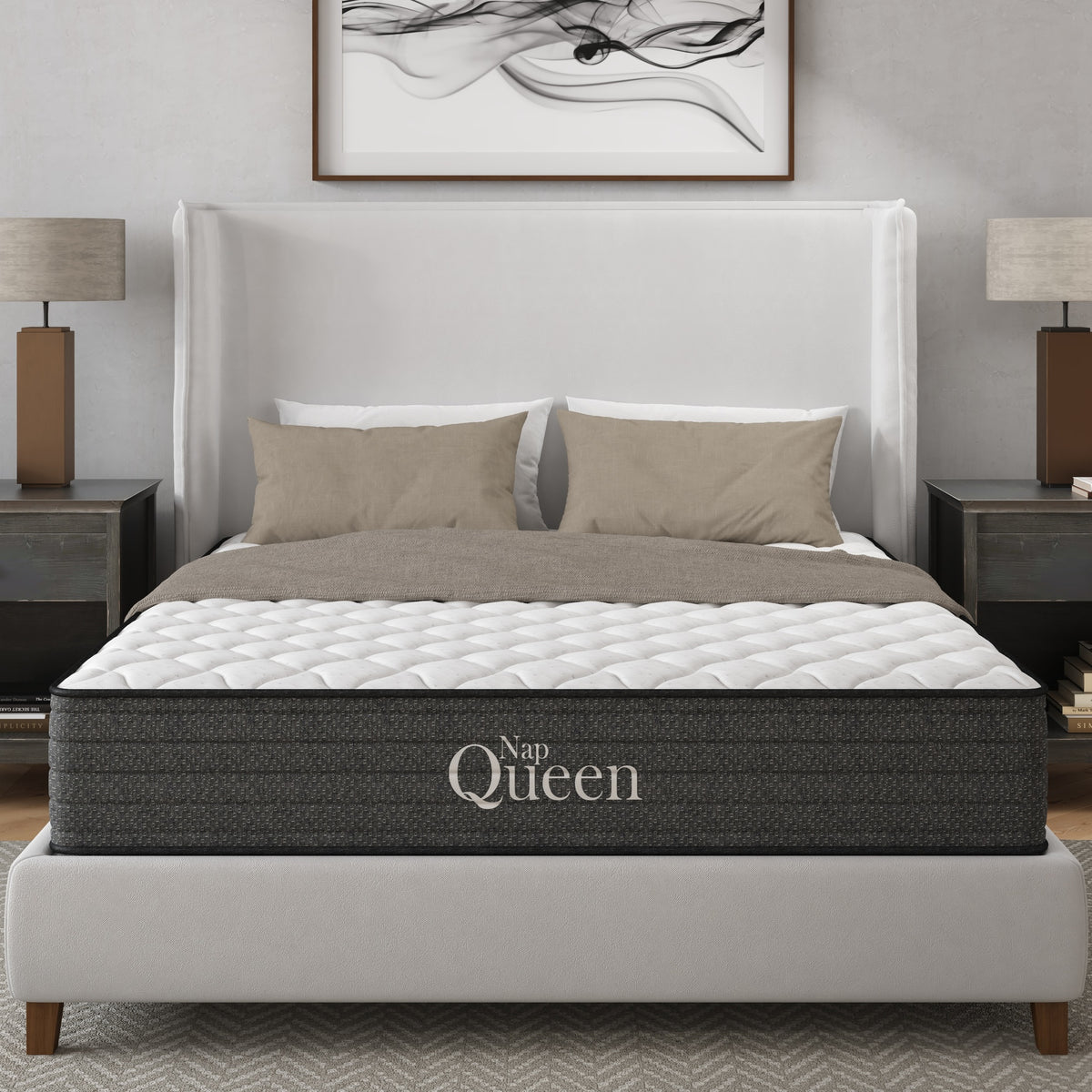 NapQueen Victoria 10 Inch Full Cooling Gel Hybrid Mattress, CertiPUR-US Certified, Made in USA
