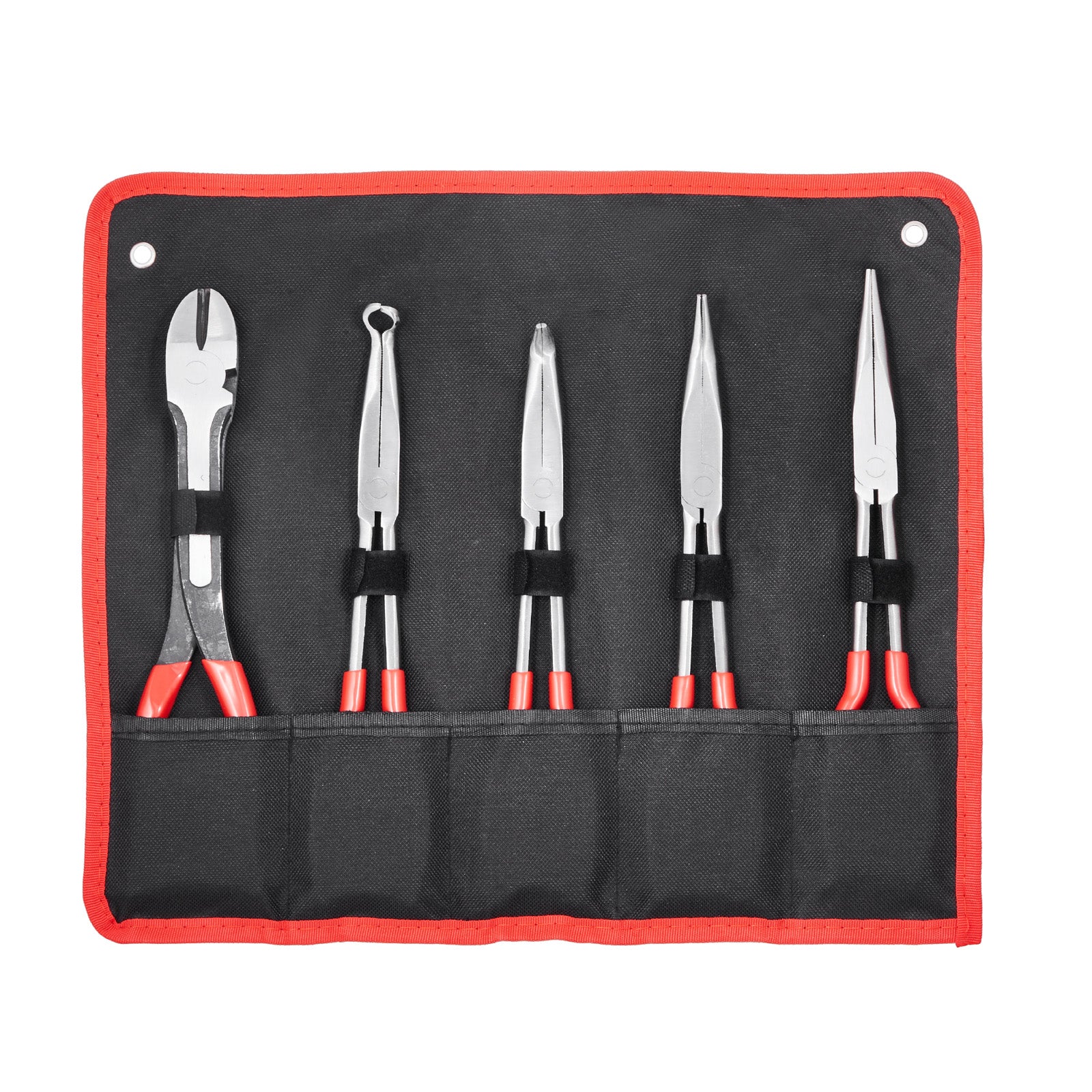 5 Pcs Needle Nose Pliers 11 inch Long Needle Nose Plier Set with Storage Bag