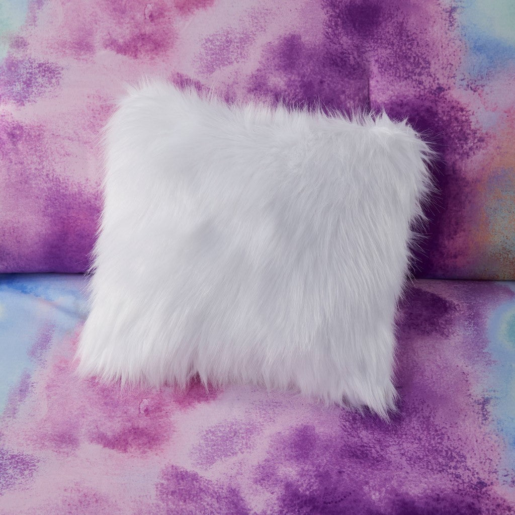 Full/Queen Watercolor Tie Dye Printed Comforter Set with Throw Pillow