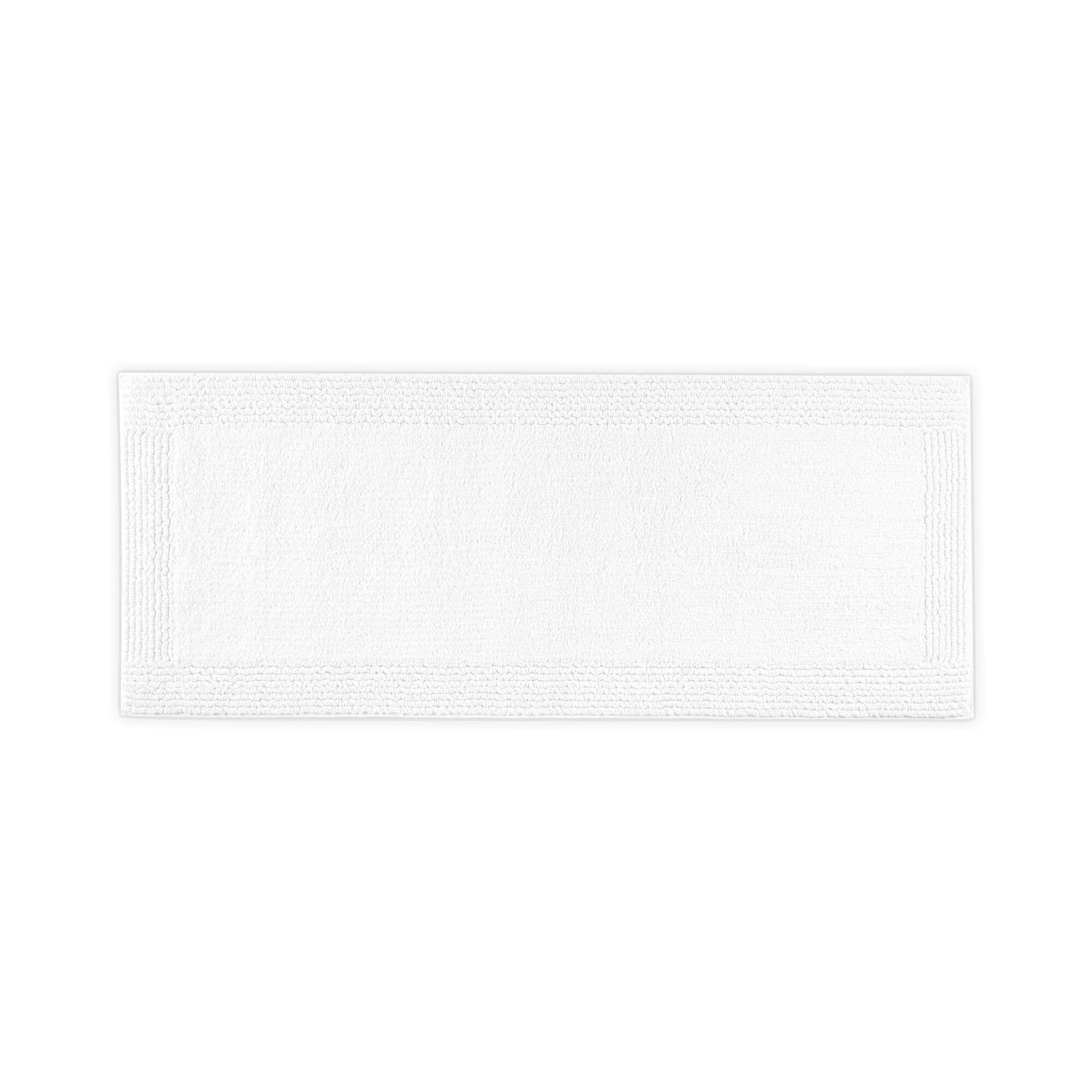 1 PCS 24x60" 100% Cotton Tufted 3000 GSM Reversible Bath Rug White