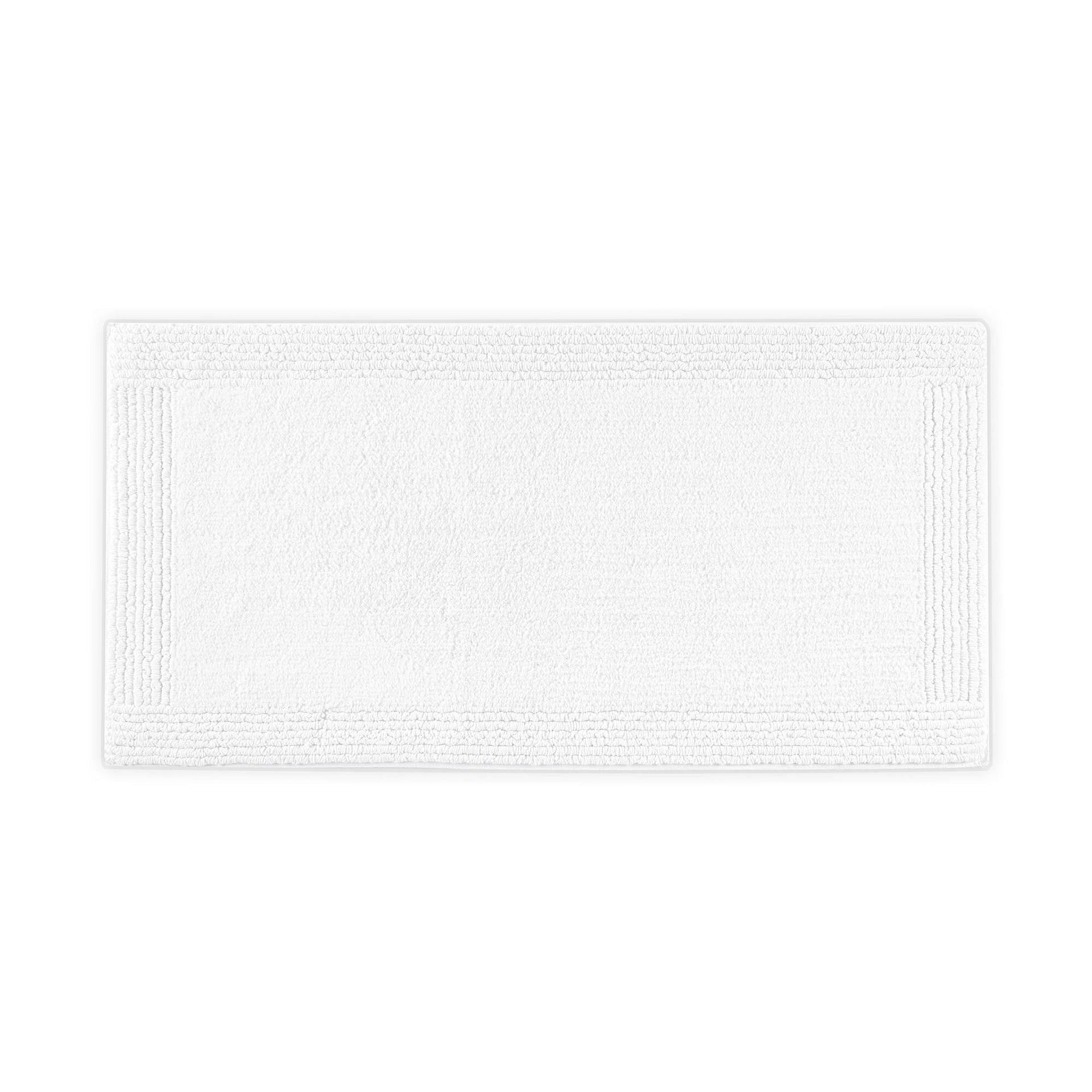 1 PCS 24x60" 100% Cotton Tufted 3000 GSM Reversible Bath Rug White
