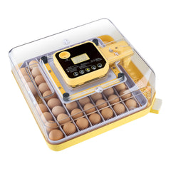 48 Egg Incubator, Automatic Egg Turner with LED Candler, Temperature Display & Auto Humidity Control, 360° View Clear Window, Poultry Eggs Incubator for Hatching Chicks Ducks Goose Quail