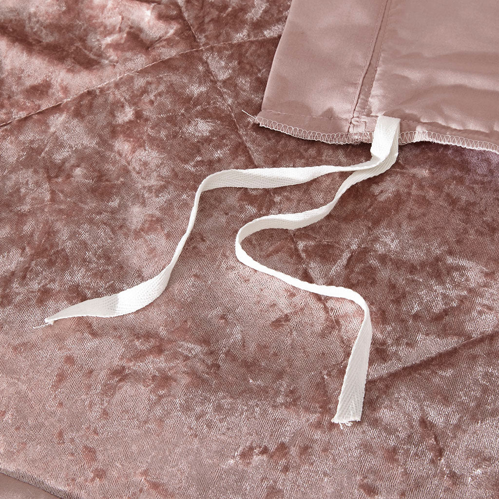 Full/Queen Velvet Duvet Cover Set with Throw Pillow