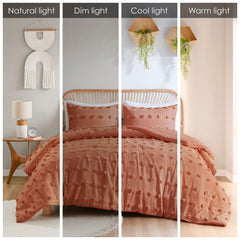 Full/Queen Clip Jacquard Comforter Set