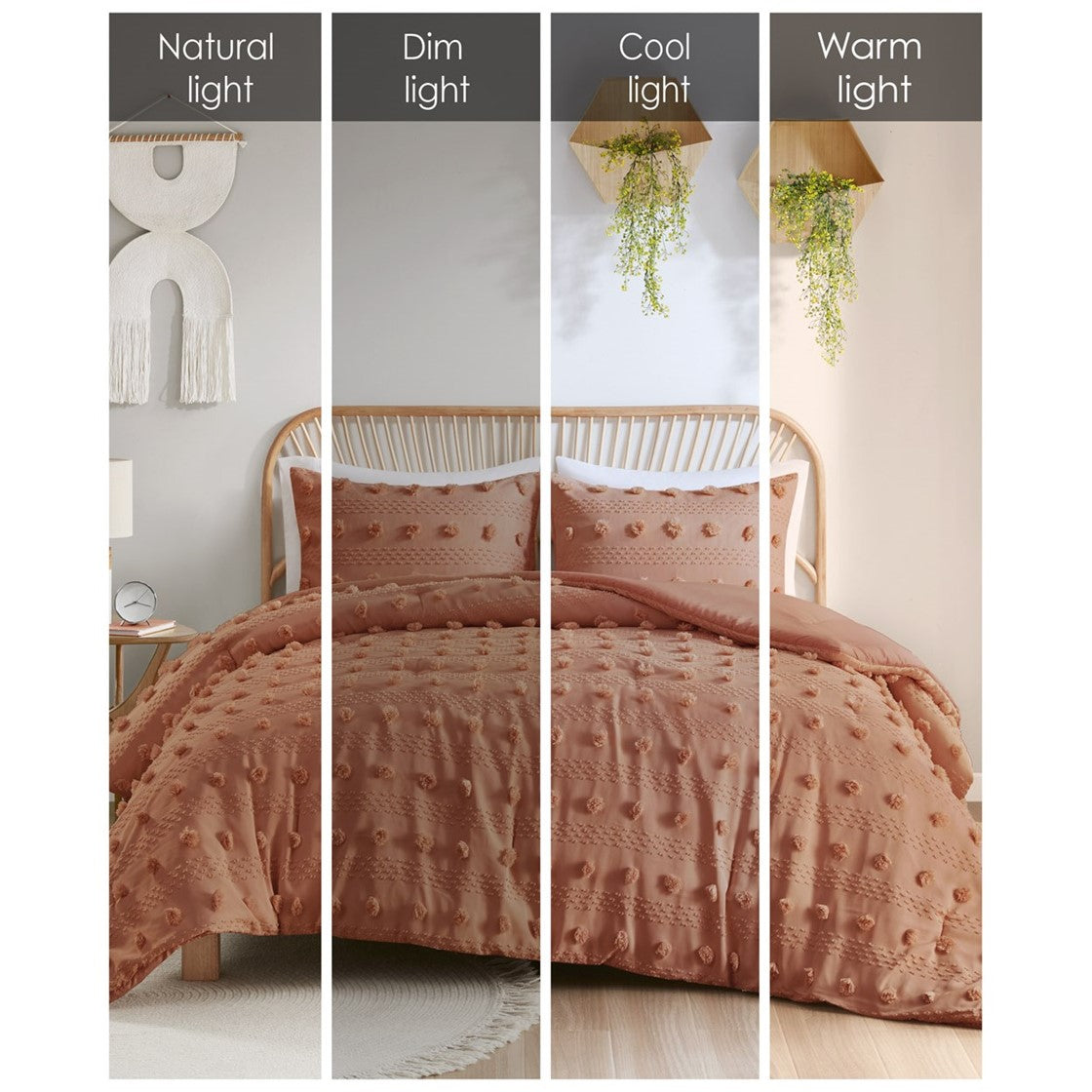 Full/Queen Clip Jacquard Comforter Set
