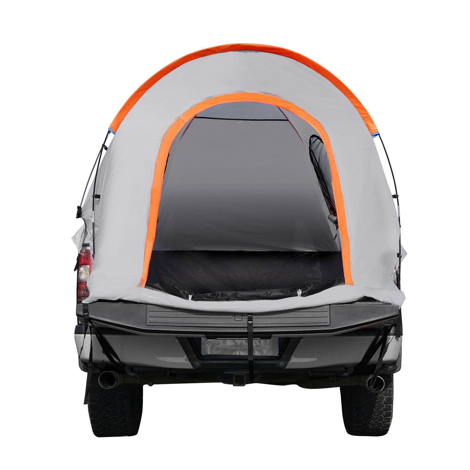 Truck Bed Tent, 5.5'-6' Pickup Truck Tent with Rain Layer and Carry Bag, Waterproof PU2000mm Double Layer Truck Tent for Camping, Accommodate 2-3 Person, for Camping Traveling Outdoor Activities