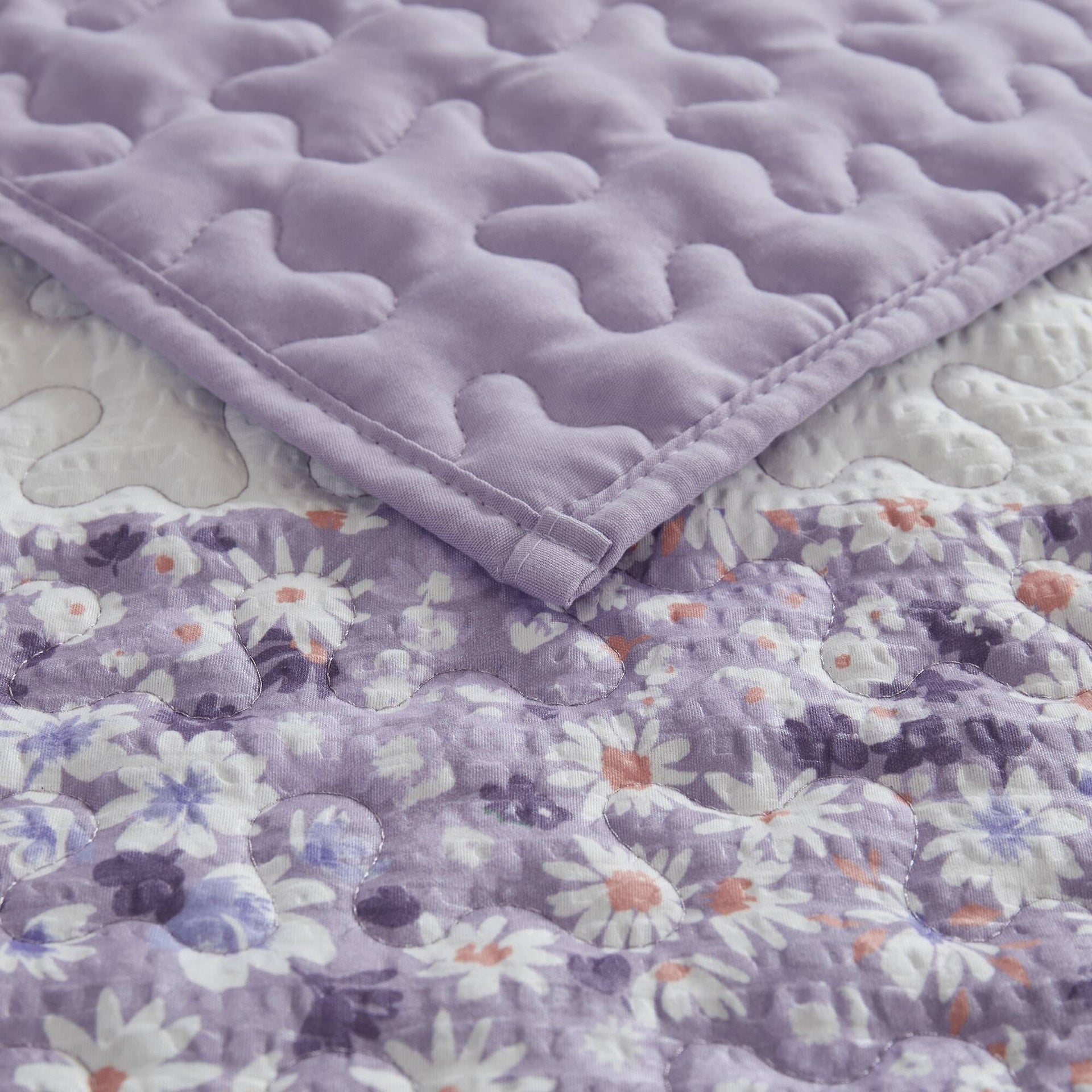 4 PCS King/Cal King Seersucker Quilt Set with Throw