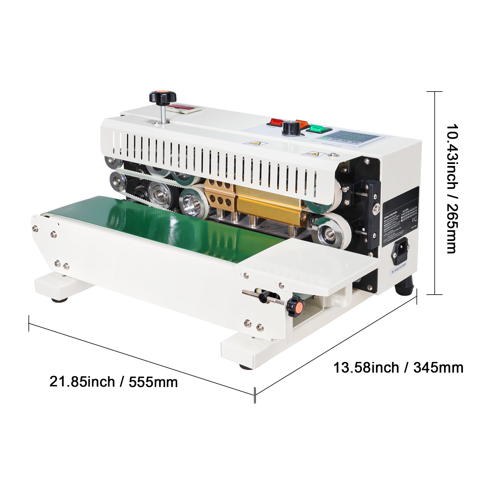 Continuous Bag Band Sealing Machine Horizontal Band Sealer Count Function