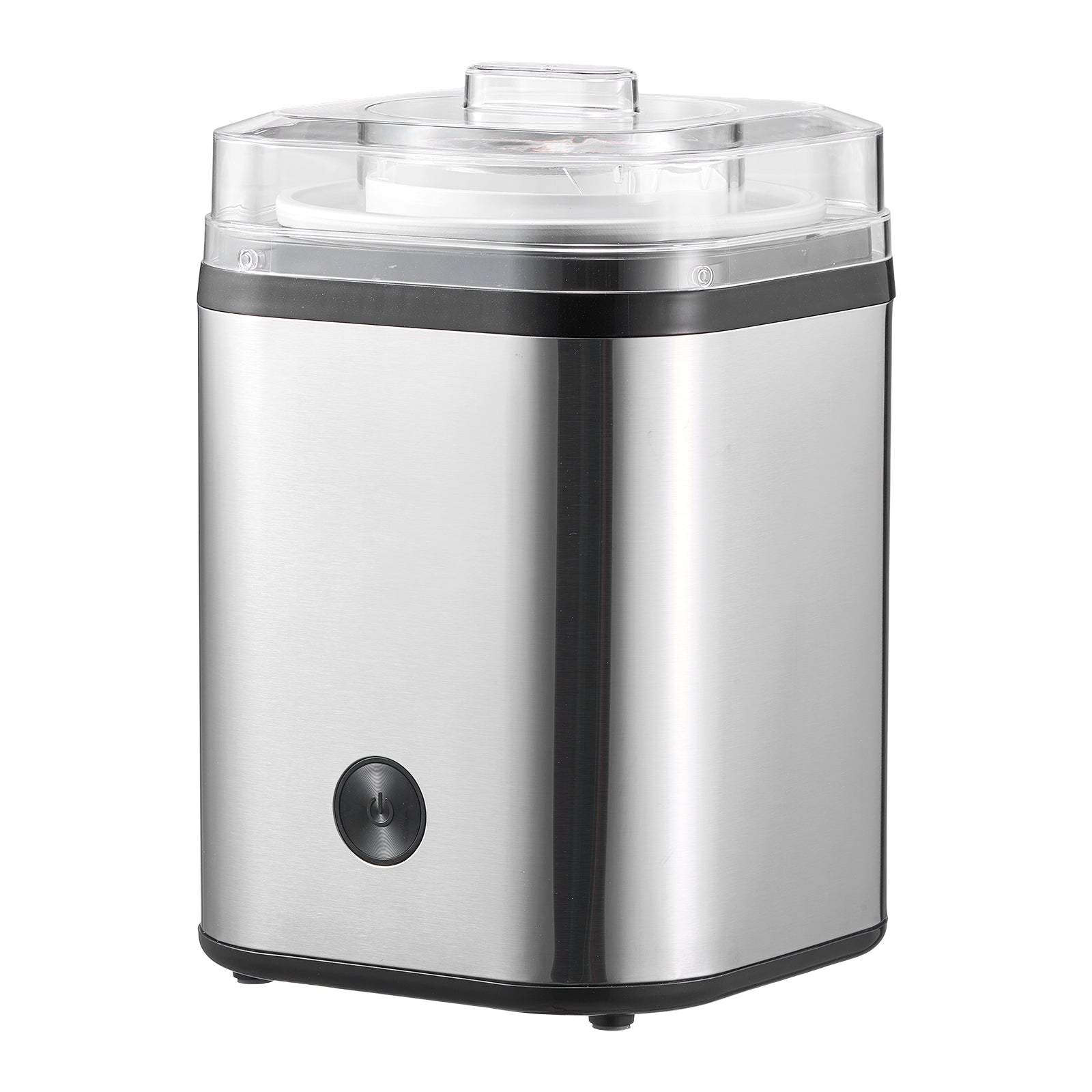 Ice Cream Maker, 2.11 Qt. Large Capacity, Electric Automatic Ice-Cream Machine, with Easy Operation & Cleaning, Stainless Steel Shell, for Homemade Frozen Yogurt, Fruit Sorbet, Gelato, Silver