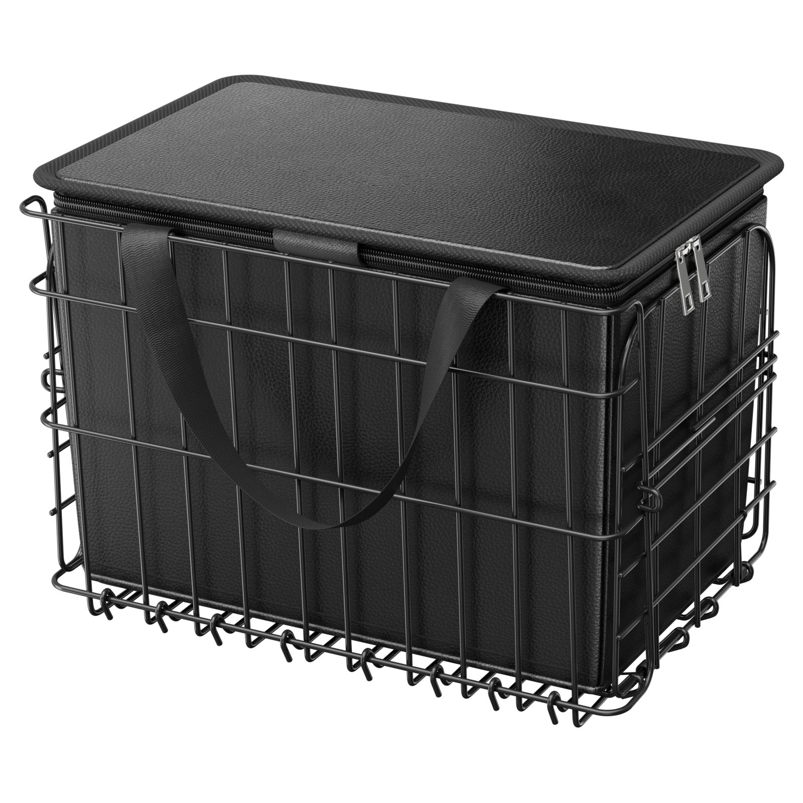 Rear Bike Basket Folding Bicycle Basket Cargo Net Liner Waterproof Cover