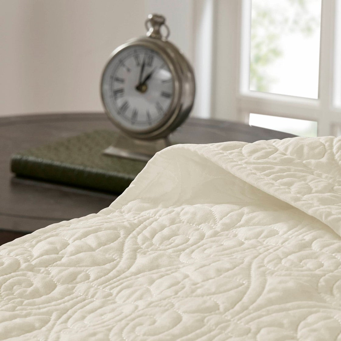 Reversible Quilt Set Cream Full/Queen