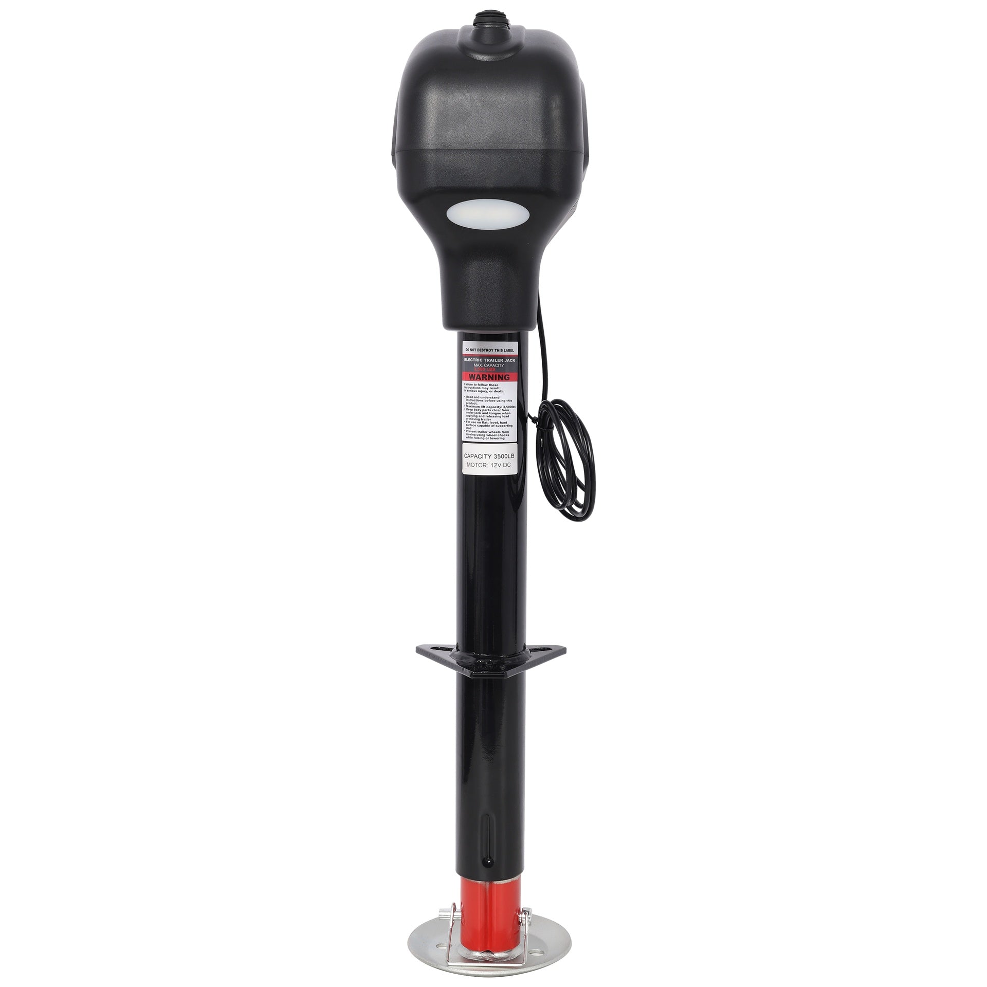3500lbs Electric Power Tongue Jack for RV Trailer & Camper w/waterproof cover 12V DC