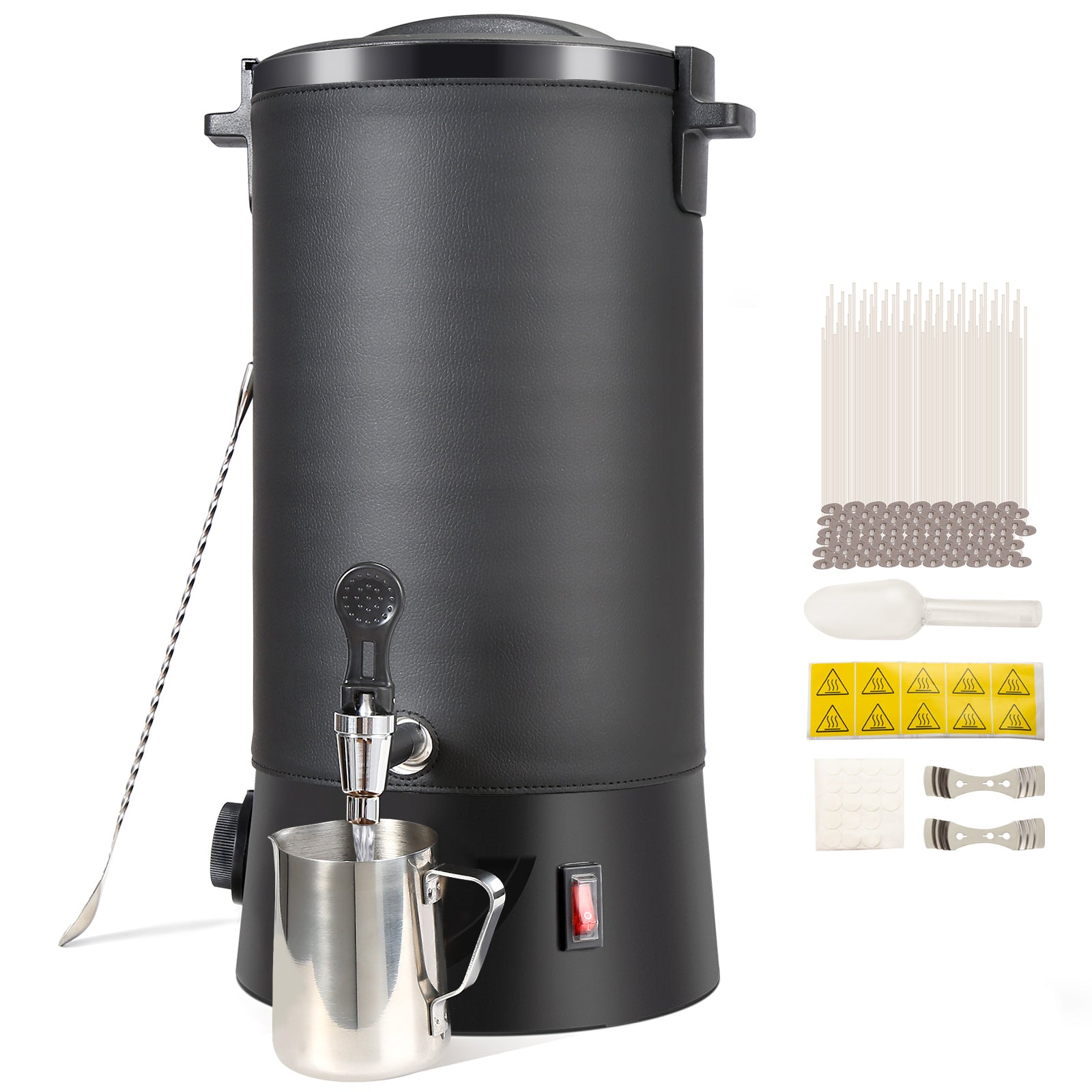 10 L Wax Melter for Candle Making, Extra Large Electric Wax Melting Pot, with Easy Pour Spout and 9-level Temp Control, Easy Clean for Candle Soap Cream Beauty Bulk Production Business or Home