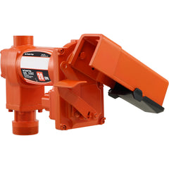 Fuel Transfer Pump, 12V DC 20 GPM 1/4 HP, Gasoline Extractor Pump with Automatic Nozzle, Discharge Hose & Suction Pipe for Gasoline, Diesel, Kerosene, Ethanol & Methanol Blends, and Biodiesel