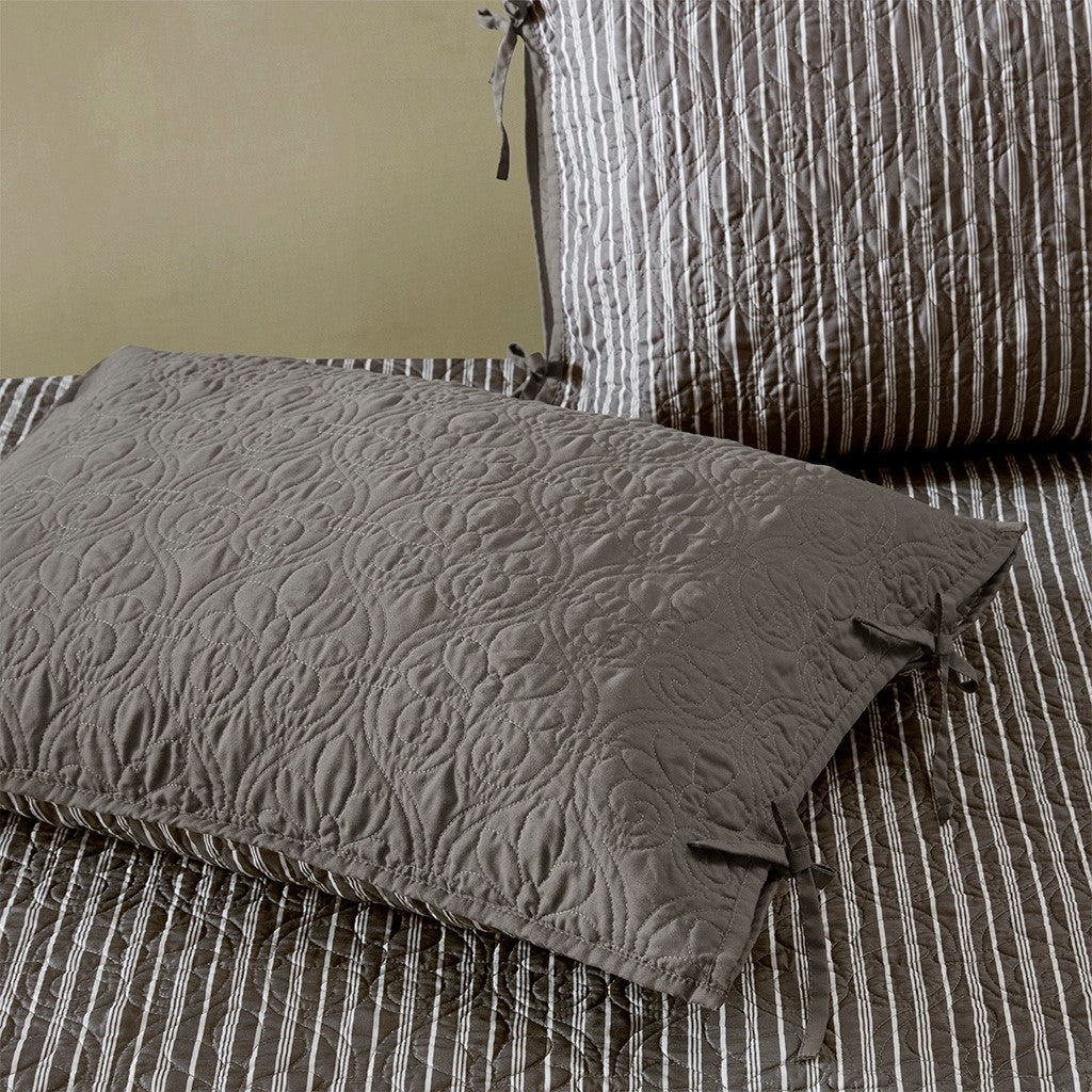 6 Piece Reversible Daybed Cover Set Dark Grey Daybed