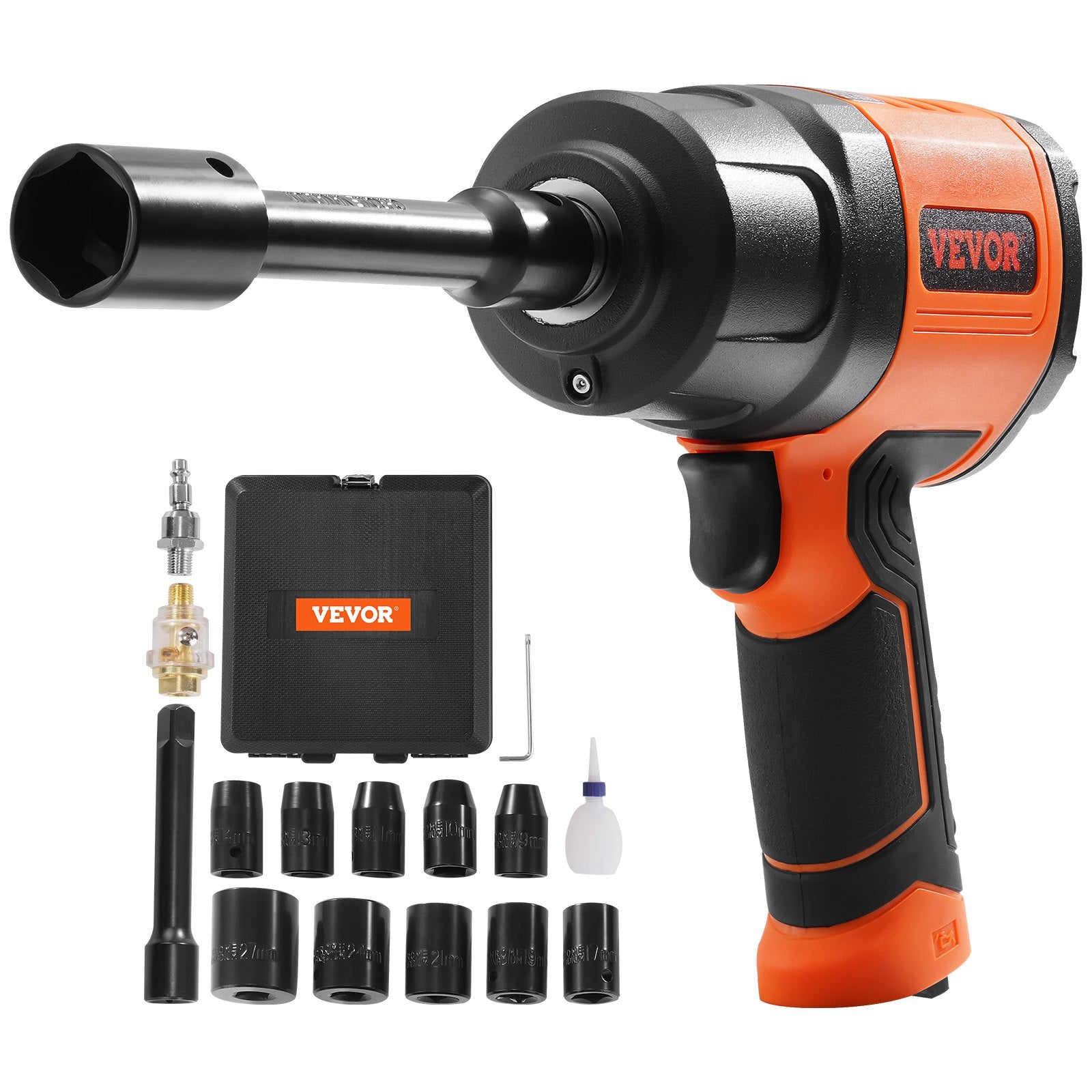 Air Impact Wrench 1/2" Square Drive 1400ft-lb Nut-busting Torque 90-120PSI