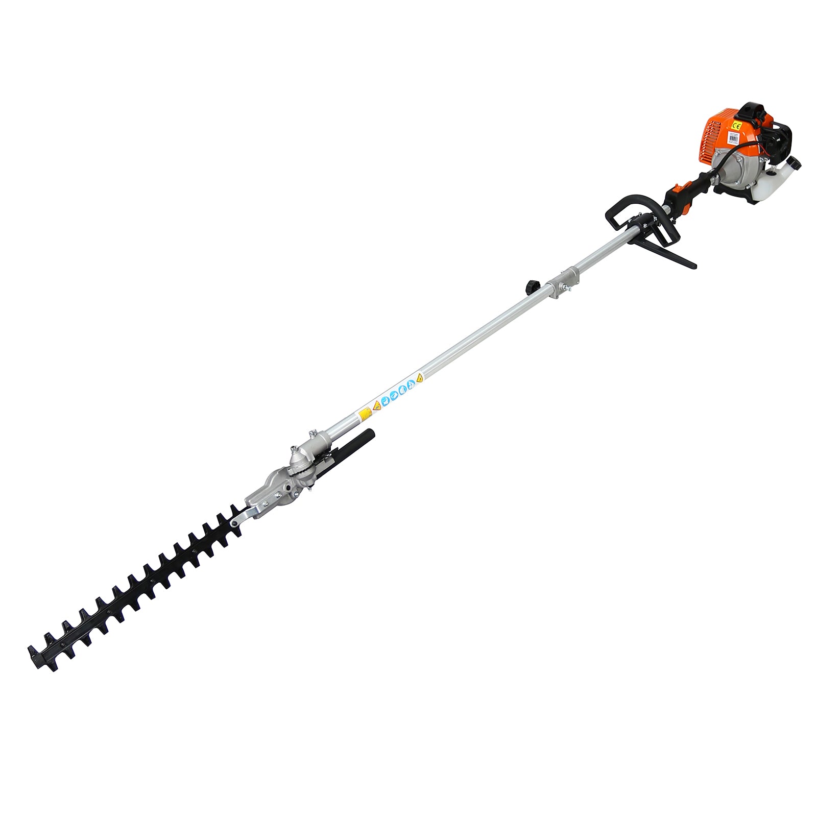 4 in 1 Multi-Functional Trimming Tool, 52CC 2-Cycle Garden Tool System with Gas Pole Saw, Hedge Trimmer, Grass Trimmer, and Brush Cutter EPA Compliant