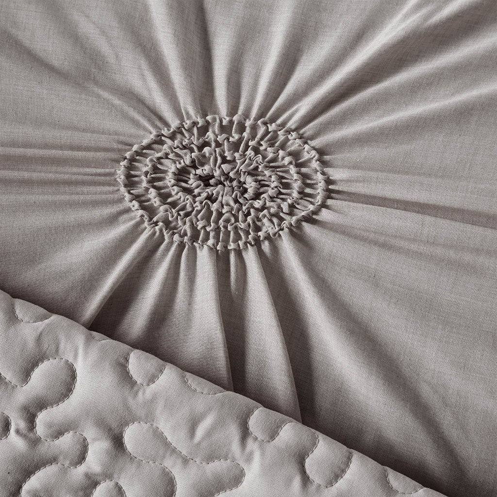 6 Piece Reversible Daybed Cover Set Dark Gray Daybed