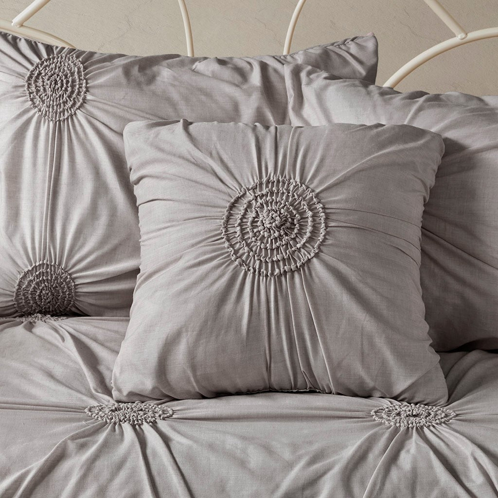 6 Piece Reversible Daybed Cover Set Dark Gray Daybed