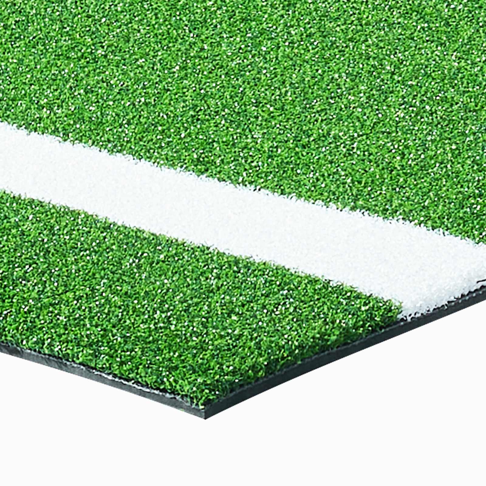 Baseball Softball Hitting Batting Mat, 10' x 3.8' Indoor/Outdoor Softball Mat, Lined & Foam Backing Anti-Slip Anti-Fade Softball Training Aid, Portable Practice Mat with Tightening Rope, Green