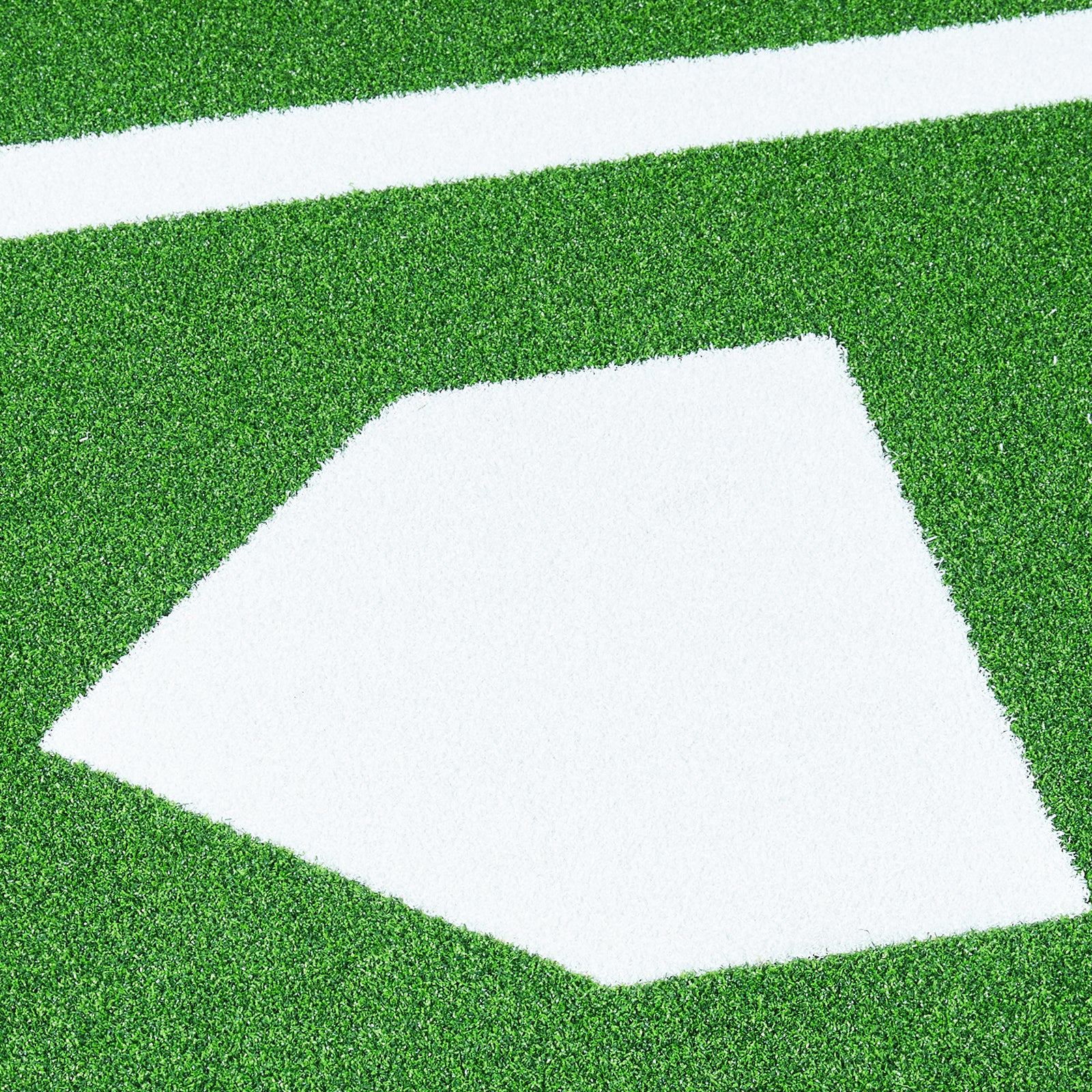 Baseball Softball Hitting Batting Mat, 10' x 3.8' Indoor/Outdoor Softball Mat, Lined & Foam Backing Anti-Slip Anti-Fade Softball Training Aid, Portable Practice Mat with Tightening Rope, Green