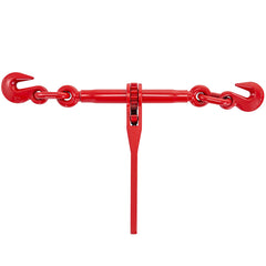 9215LBS 3/8" – 1/2" Ratchet Binders 9,215 LBS Secure Working Load, G70 Hooks and Adjustable Length, for Grade 70-80 Chains, Tie Down, Hauling, Towing, 2-Pack, Red