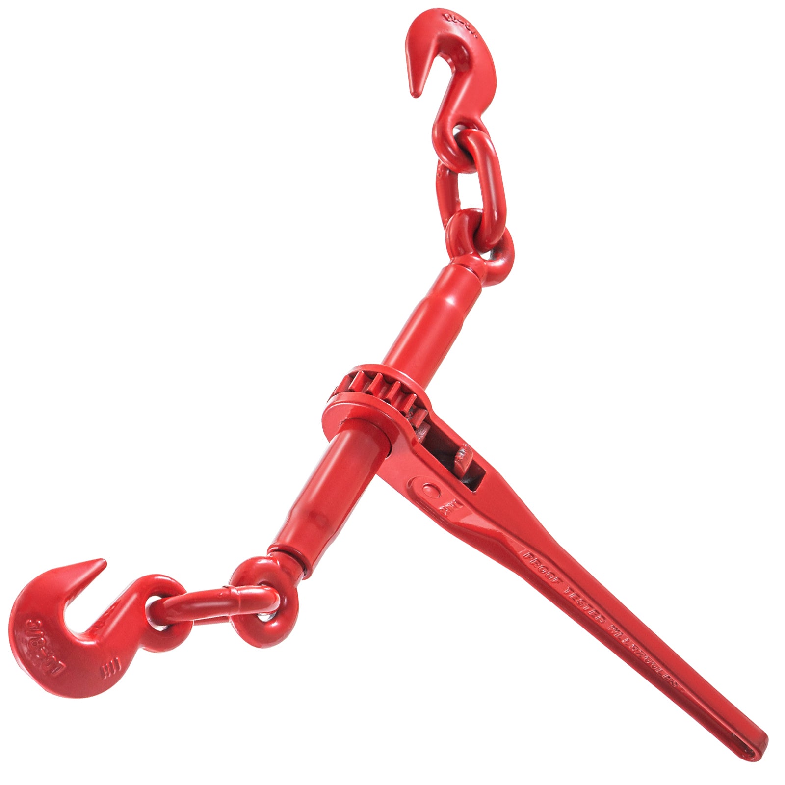 9215LBS 3/8" – 1/2" Ratchet Binders 9,215 LBS Secure Working Load, G70 Hooks and Adjustable Length, for Grade 70-80 Chains, Tie Down, Hauling, Towing, 2-Pack, Red