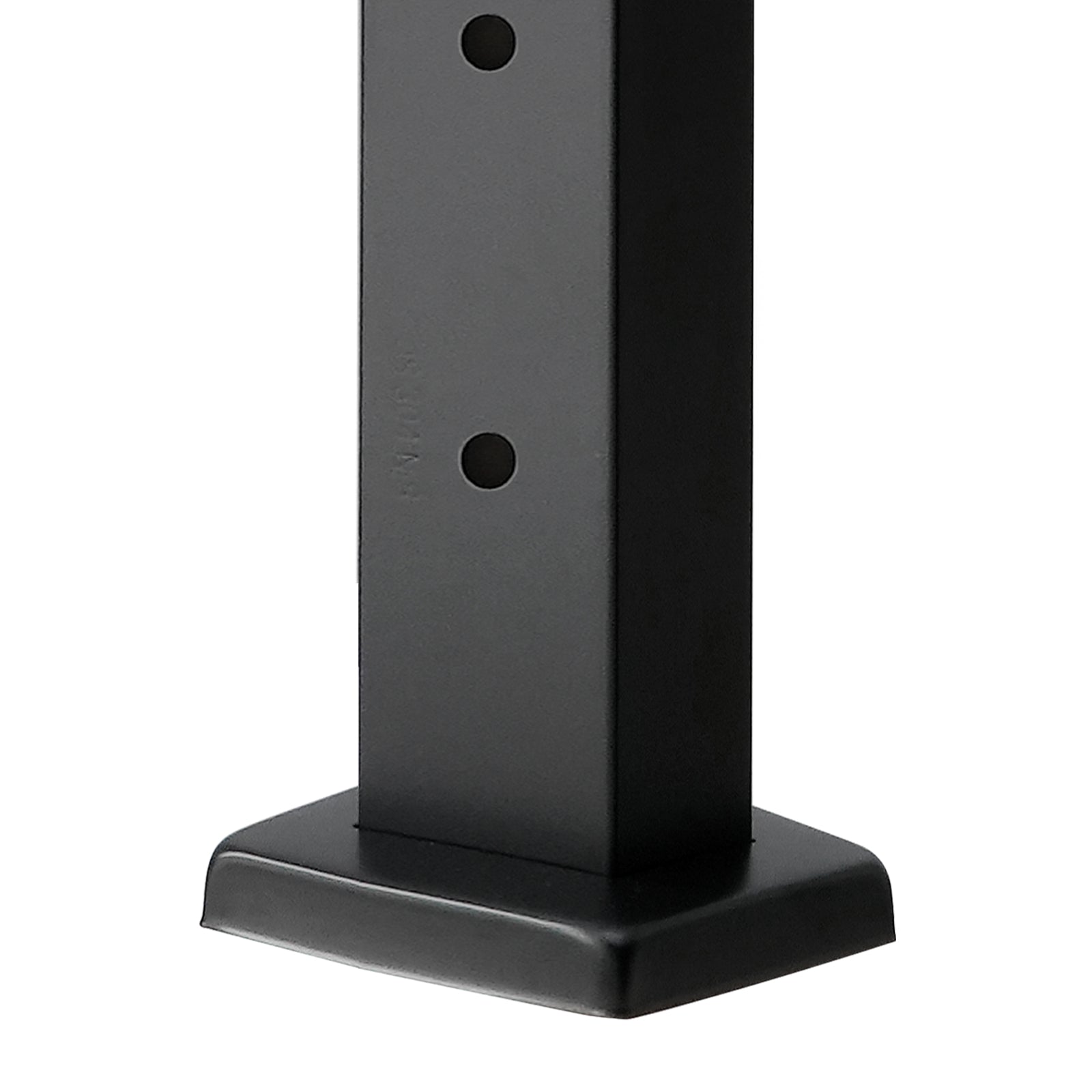 4-Pack Cable Railing Post, 36x1x2 In Horizontal-Hole Deck Railing Post with Pre-Drilled Holes, Stainless Steel Cable Rail Post with Horizontal and Curved Bracket, Black, 4JZLGZXHS914UUOI6001V0