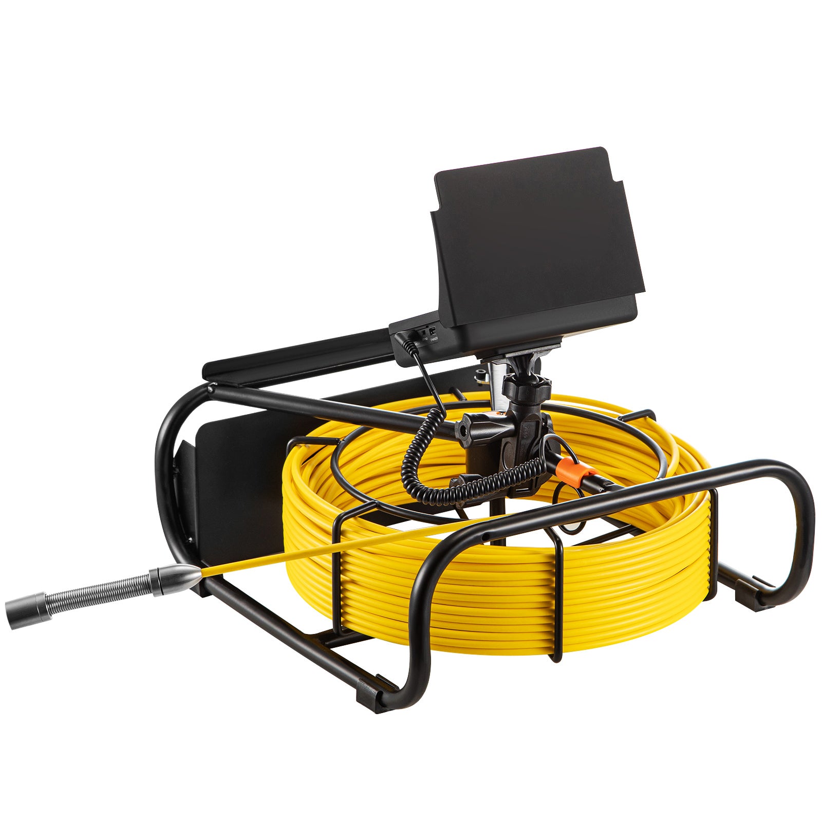 Sewer Camera, 164 ft/50 m, 4.3" Pipe Drain Inspection Camera with DVR Function and LED Lights, Waterproof IP68 Borescope, Industrial Endoscope for Home Wall Duct Drain Pipe Plumbing (Without Wheels)