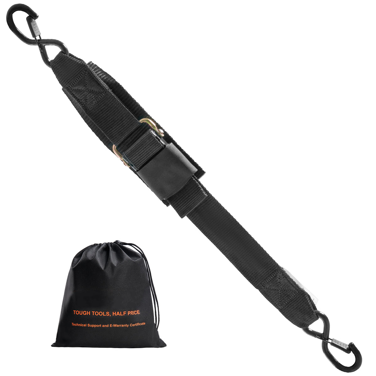 Retractable Ratchet Straps Tie Down Straps 2 in x 2 ft for Boat (2 Pack)
